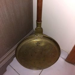Antique Bed Warmer. Beautiful Fireplace Decor