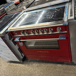 Fisher & Paykel Red 36 Inch Range Stove Induction Electric Series 9