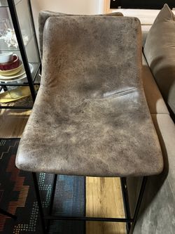 Suede Bar Stools 
