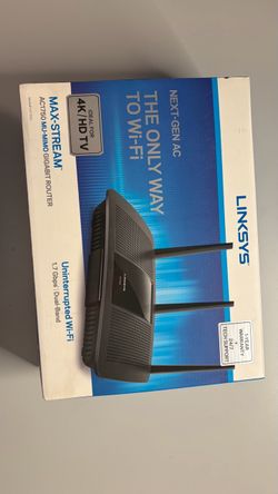 Linksys Black Wireless Router with Power Adapter