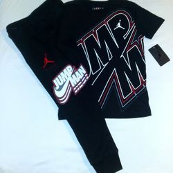 Jordan Boys Youth 2pc Jumpman Jogger & Tee Set- Small 