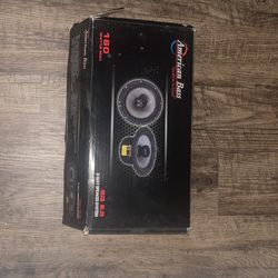 the american Bass 6.5” Raw power system speakers