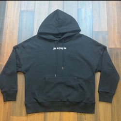 Palm Angels Black Logo Hoodie 