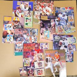 1990's Beckett Football Guides+cards&signed