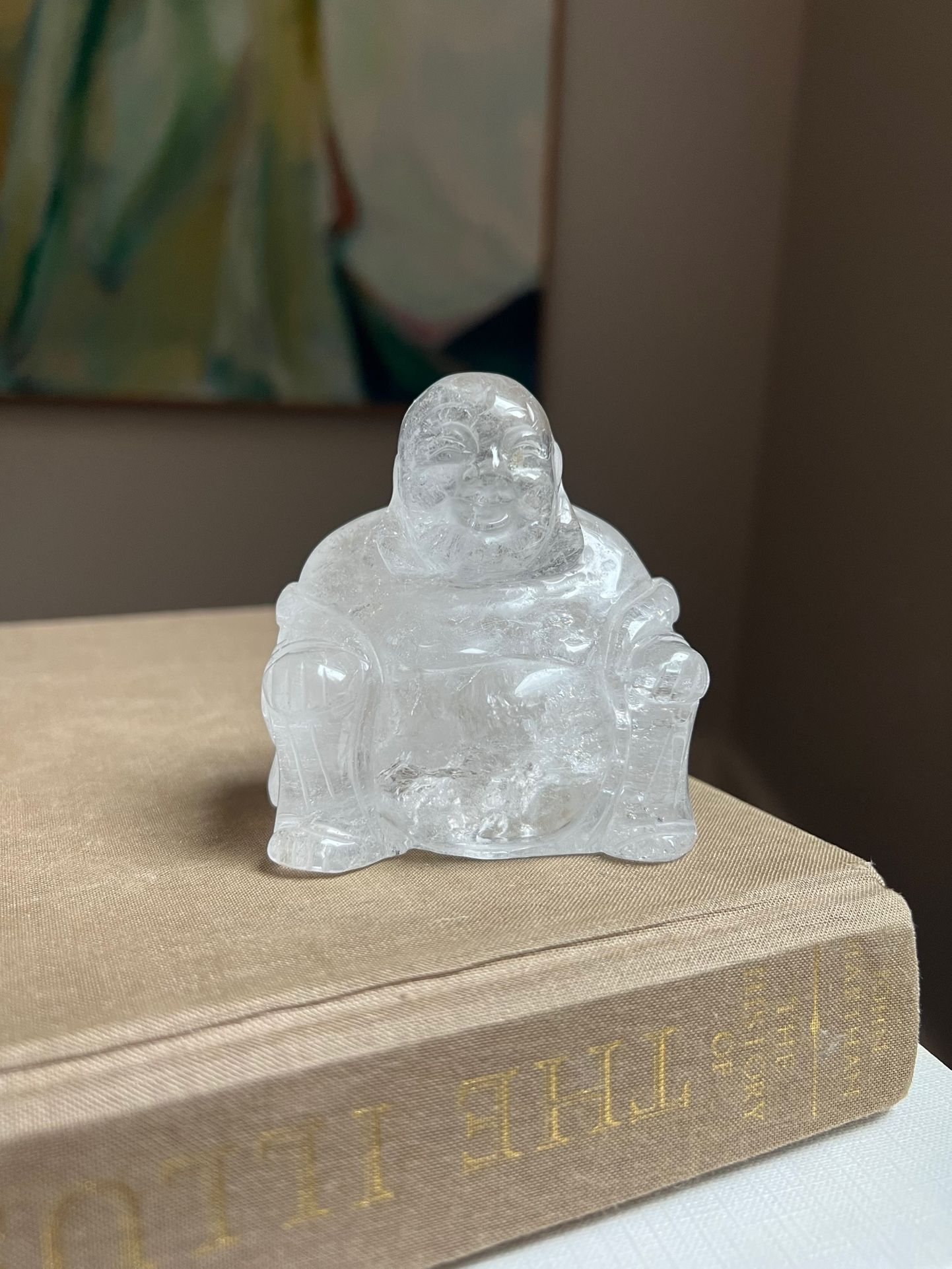 Small Clear Quartz Buddha ( firm on price )