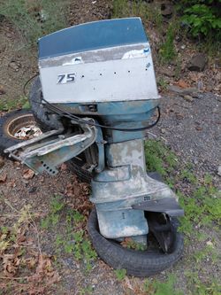 75 evinrude boat boat with fuel tank