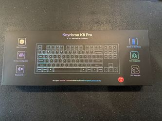 Keychron K8 Pro TKL Mechanical Keyboard brown switches
