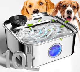 oneisall 10L/2.6Gal Dog Water Fountain for Large Dogs (with 2 Filters) -NEW (3132/7)