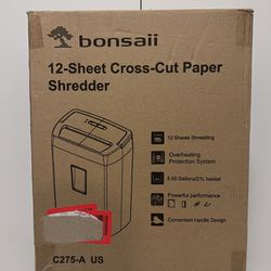 12 Sheet Cross Cut Paper Shredder