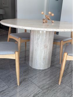 Travertine Dining Table