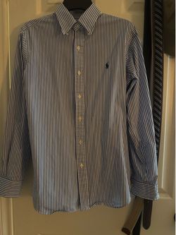 Ralph Lauren blue striped dress shirt