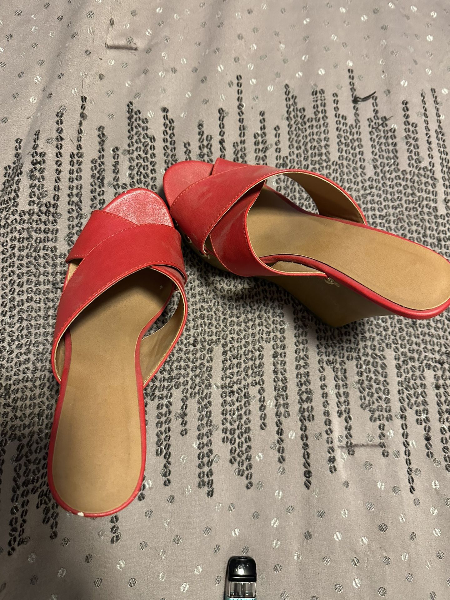 Red Wedge Shoes