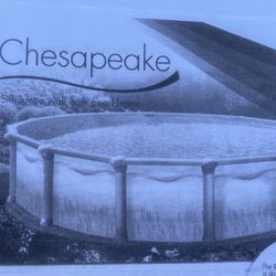 The Chesapeake …the Model Of Atlantic Above Ground Pools.  It’s Brand New and Still In The Boxes. Has Silhoutte Wall With Pearl Steel Frame