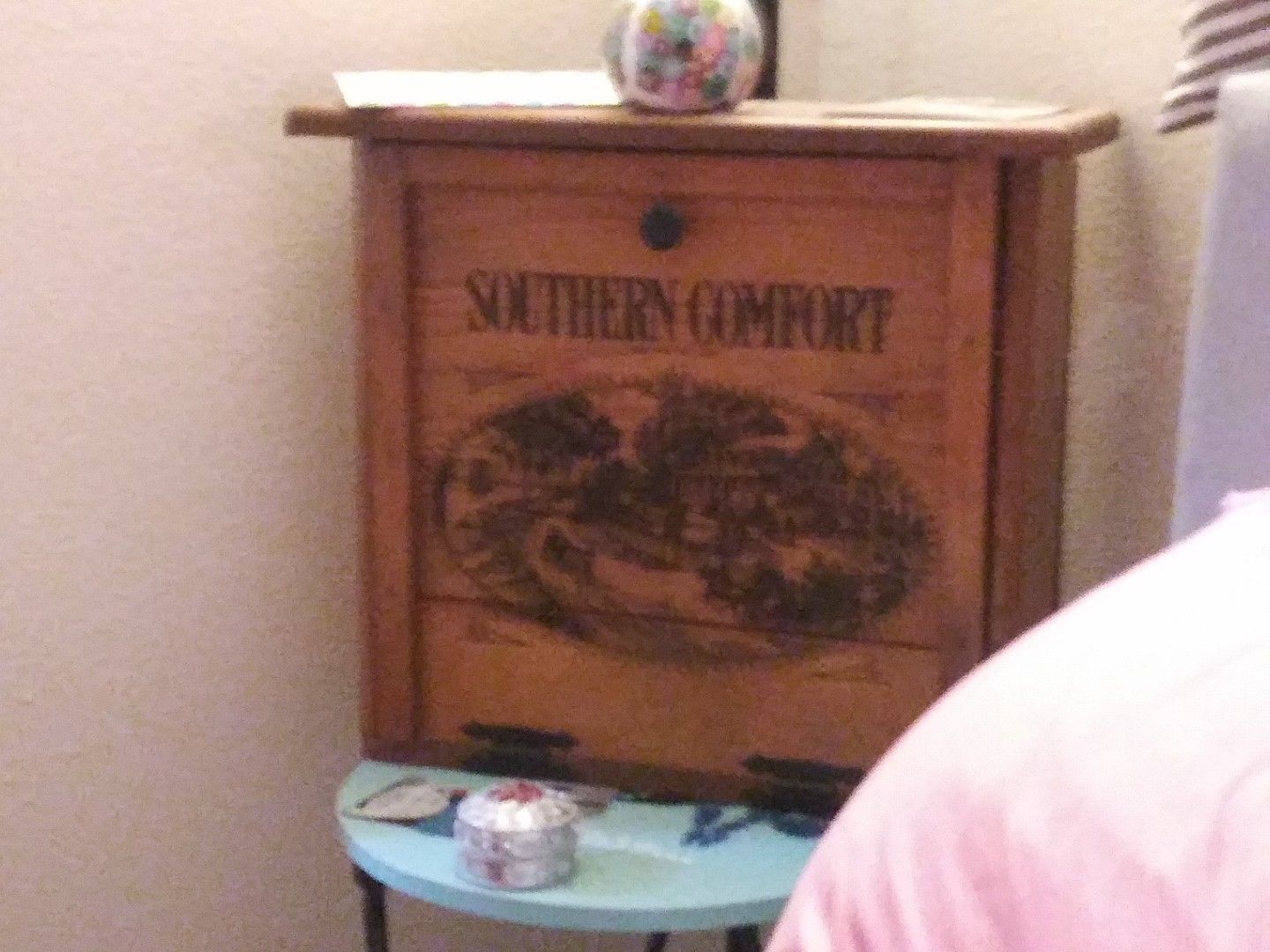 Cabinet.southern comfort.antique