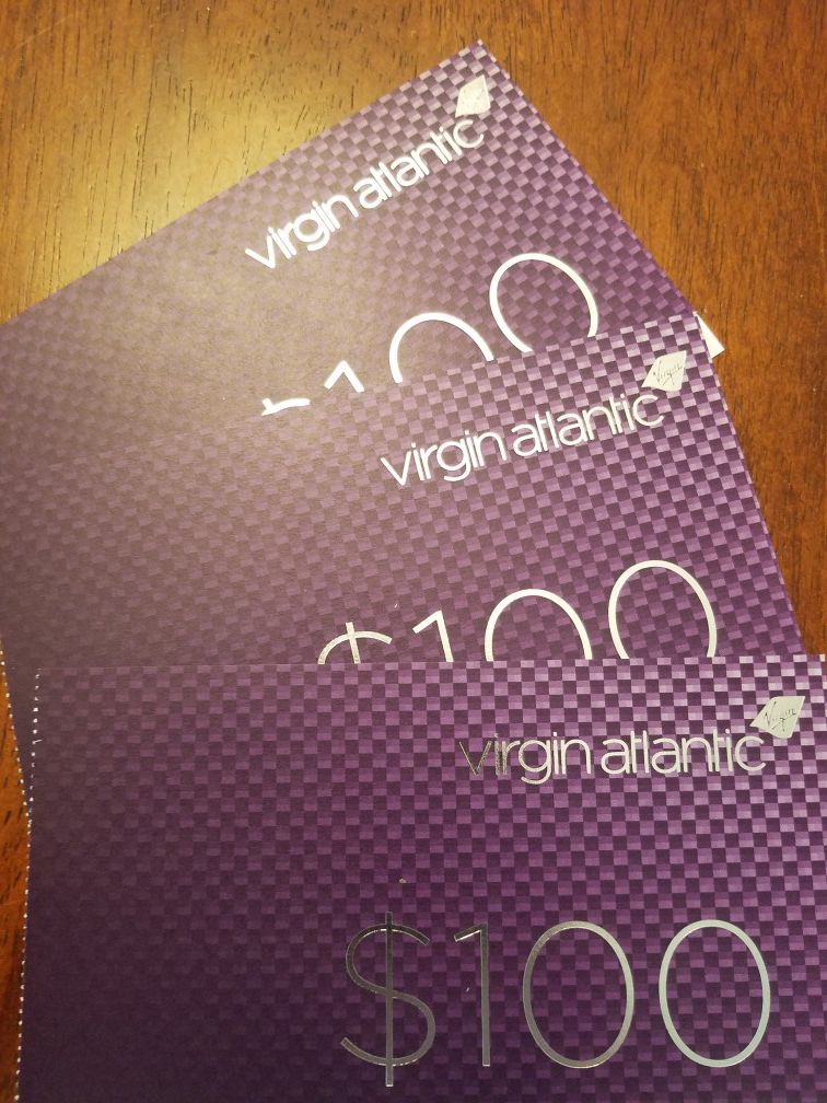 Airline Vouchers (Virgin Atlantic)