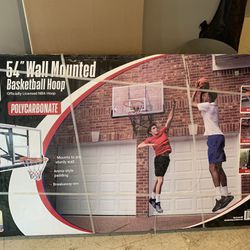 54” Wall Mount Basketball Hoop Brand New 