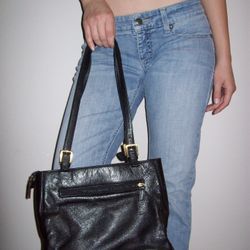 Black shoulder bag
