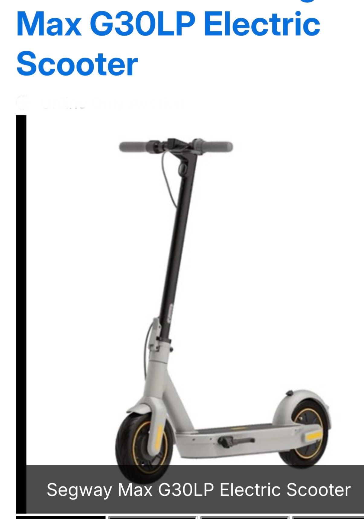 Segway Max G30LP Electric Scooter- Adult Foldable