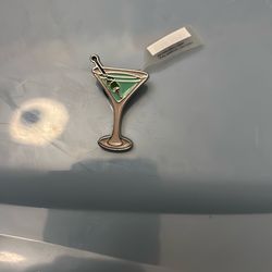 Martini croc charm