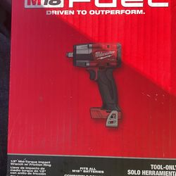 1/2” Milwaukee high torque impact wrench