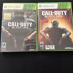 Call of Duty Black Ops 1 & 3  Xbox 360