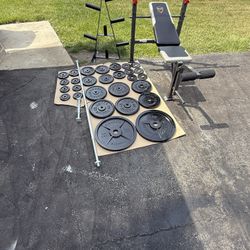 Bench and Weights