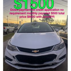 2017 Chevy Cruz No Credit Application No Requirement