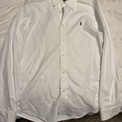 Polo Ralph Lauren Oxford mens Shirt White M $50 OBO