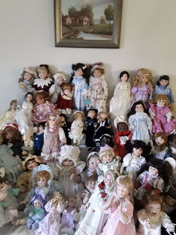 Huge Antique Doll Collection