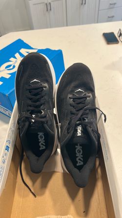 Hoka Running Sneakers Black White BOTH SHOES LEFT FEET