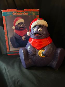 VTG 90s McDonalds Grimace Cookie Jar, NIB