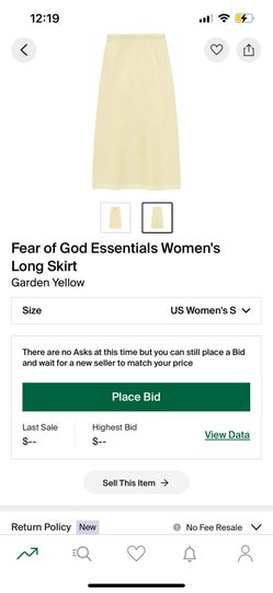 Fear Of God Essential Women Long Skirt