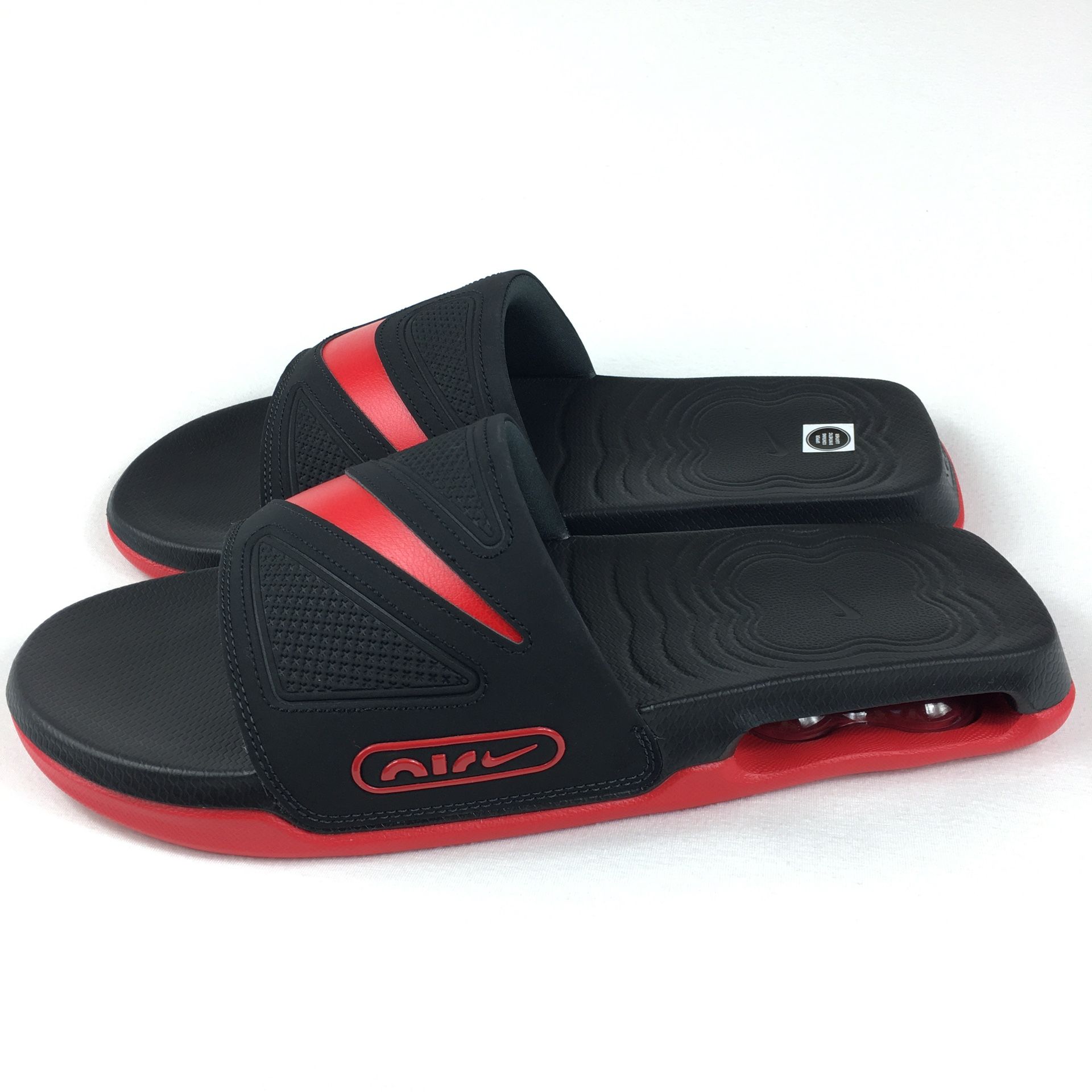 Nike Air Max Cirro Slides sandal Black Red DC1460-002 Men's Size