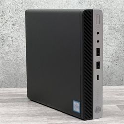 High Speed HP EliteDesk PC Intel Core i7 CPU 16 GB RAM 256 GB SSD USB C Thunderbolt Port Wi-Fi & Bluetooth Wireless Windows 11 Professional 