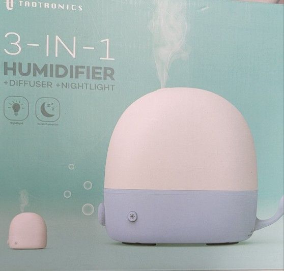 3 In 1 Humidifier + Diffuser+ Nightlight