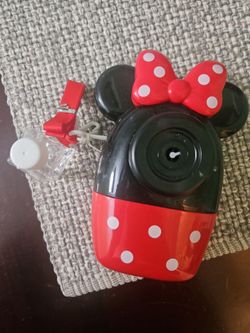 Minnie mouse portable bubble machine