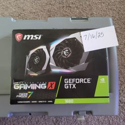 MSI GEForce GTX 1660 Gaming X Graphics Card