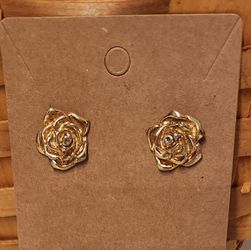 Forever Rose Pierced  Earrings