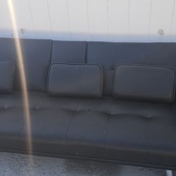 2 Leather Sofa In Excellent Condition Comes With Six Pillows 