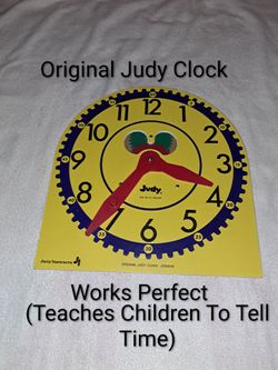 Original Judy Clock (Teaches Children to Tell Time) Works Perfectly
