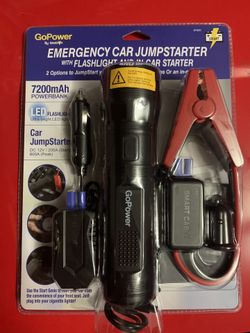 3 Of GoPower Flashlight with 7200mAh battery & Emergency Car Jumpstarter