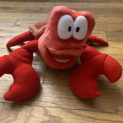 Disney Vintage Disney The Little Mermaid Sebastian The Crab Plush larger