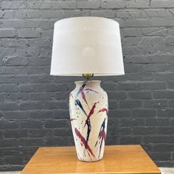 Vintage Mid-Century Modern Abstract Ceramic Table Lamp, c.1960’s - Delivery Available