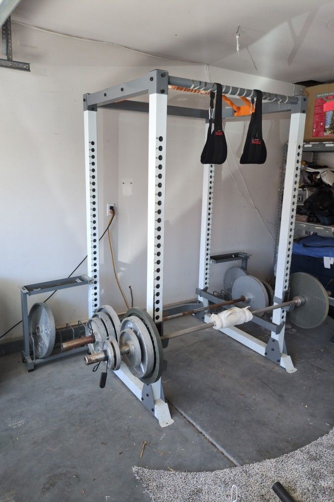 🏋️ Power Tower Home Gym – Barbell + 275 lbs Weights + Dumbbells