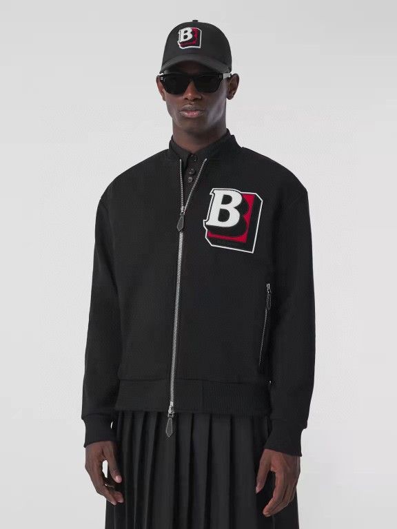 Burberry Alphabet-B Cotton Bomber Jacket