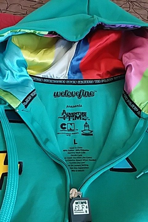 BMO Adventure time hoodie jacket.