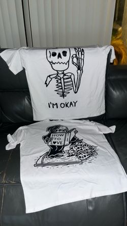 Three XL Halloween T-shirts sketchy tank