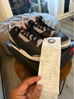 Jordan 3 black Cement🔥 size 13