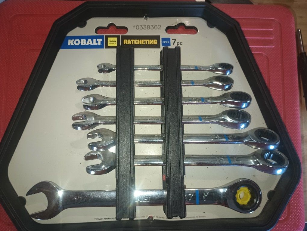 Kobalt 7 Pc Metric Ratcheting Wrench Set