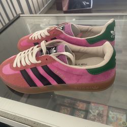 Adidas Gucci, pink shoes